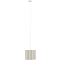 HOMCOM Linen Pendant Light, Modern Wave Ceiling Light Shade, E27 Lampshade for Living Room, Bedroom, Kitchen, Hallway, White | Aosom Ireland