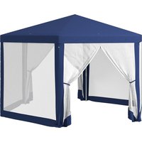 Outsunny Tonnelle de jardin 3 x 3,4 m hexagonal tente de réception avec parois latérales en mai