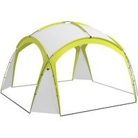 Outsunny Event Shelter 3,5 x 3,5m Pavillon avec Crochet Porte Hydrofuge Résistant à l'hiver Tonnelle de Jardin Vert