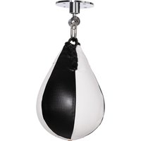 SPORTNOW Speedball Boxsack, Erwachsenen-Schlagball mit 360° drehbarer Rotule, Pumpe, Wand- oder Deckenmontage, Schwarz und Weiß Aosom