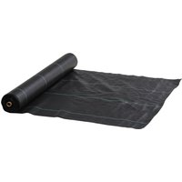 Outsunny Rolo de Malha Anti-Ervas 100x2 m Malha Geotêxtil 60 g/m² para Controlo de Ervas Daninhas de Jardim Malha Anti-Ervas Preto Aosom Portugal