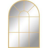 Modern Arched Wall Mirror 91 x 60 cm Window Mirrors Living Room Bedroom Tone