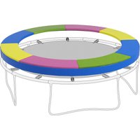 SPORTNOW Coussin de protection trampoline 305cm avec cordon élastique résistant aux intempéries et UV anti-déchirure, multicolore