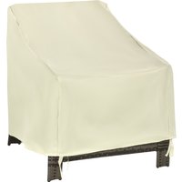 Outsunny Capa Proteção Móveis Cadeiras Impermeável Exterior Jardim Resistente Chuva Sol 68x87x77 cm 600D Oxford Tecido Alta Qualidade Aosom Portugal