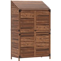 59 x 103.5 cm Two Tier Wooden Garden Shed