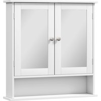 kleankin Bathroom Wall Storage Cabinet - White
