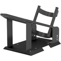 HOMCOM Bloque roue moto cale roue moto en acier support de transport avec 3 trous réglables en hauteur 27 x 71,5 x 33,5 cm noir