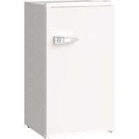 HOMCOM Under Counter Fridge, 85L Small Retro Refrigerator with Chiller Box, Adjustable Thermostat, Glass Shelves, White