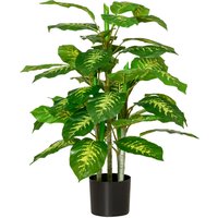 HOMCOM Artificial Evergreen Tree Fake Decorative Plant in Nursery Pot for Indoor Outdoor Décor, 95cm Aosom UK