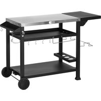 Multi Feature BBQ Grill Table Stainless Steel Top