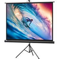 HOMCOM Écran de projection 84 pouces avec support trépied hauteur réglable, écran 4K HD 4:3, en intérieur/à l'extérieur