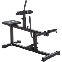 SPORTNOW Seated Leg Extension Machine, Adjustable Leg Raise Machine and Curl Machine with Plate Loaded for Hip, Lower Body and Home Gym Workout