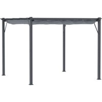 3 x 3 m Aluminum Gazebo Retractable Roof