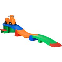 3m Up Down Roller Coaster 4 Pcs Roller Coaster Ride on w Non slip Steps Sliding Car w Handles Gift Aged 2 5