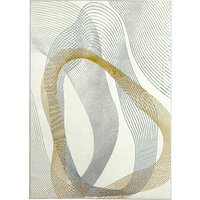 Modern Area Rug Machine Washable Rug Allergy Friendly Floor Carpet Living Room Bedroom Dining Room Home Office 170 x 120 cm Cream