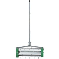 Outsunny Rouleau aérateur pour pelouse avec Manche télescopique 98L x 45l x 87H cm Vert