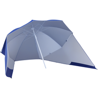 Outsunny Parasol abri solaire contemporain protection UPF 50+ sac transport fourni bleu marine