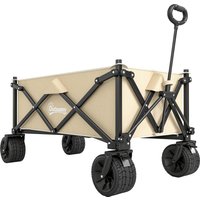 Folding Garden Trolley Outdoor Wagon Cart Carry Bag Beach Camping Festival Capacity