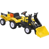 HOMCOM Kids Pedal Go Kart Excavator-Yellow