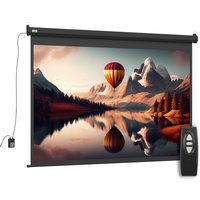 HOMCOM Écran vidéoprojecteur motorisé et électrique 100 Pouces, 4:3 4K HD, panneau de commande et télécommande