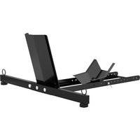 HOMCOM Bloque roue de moto pour pneu avant support de verrouillage réglable sur 14 niveaux pour Ø34-84 cm capacité 816,5kg noir