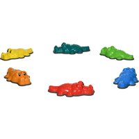 6PCs Stepping Stones Crocodile Designed Sensory Toys Anti Slip Edge Balance River Stones Aosom UK