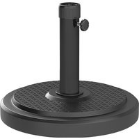 Garden Parasol Base Round HDPE Sun Umbrella Base Heavy Duty Outdoor Umbrella Stand 38mm or 48mm Outdoor Umbrella Poles