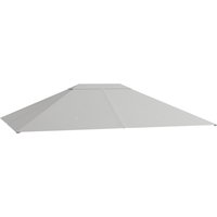 3 x 4m Gazebo Canopy Replacement Cover Gazebo Roof Replacement Light Grey