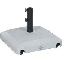Aosom Enjoy 12% Off Grey Outsunny Parasol Base 24kg Water30kg Sand Wheeled