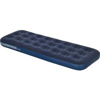 Outsunny Single Air Mattress with Hand Pump, Portable Air Bed with Flocked Surface, 191 x 73 x 22cm, Blue