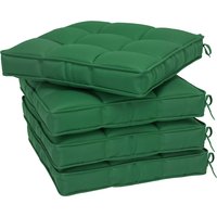 Set 4 Garden Seat Cushion Ties 42 x 42cm Replacement Dining Chair Seat Pad