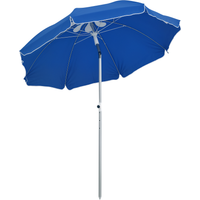 Outsunny Parasol Déporté Multicolore Bleu Ø190cm en Polyester Anti-UV avec Housse de Transport Aosom France