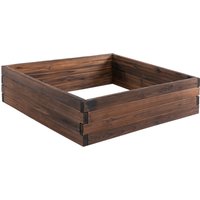 Raised Garden Bed Planter Box Wooden Outdoor Patio Planter Plant Flower & Vegetable Growing x 80W x 22.5H cm Aosom UK