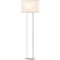 HOMCOM Lampadaire de 150 cm avec 3 Modes, Luminosité Réglable et Interrupteur au Pied, Blanc