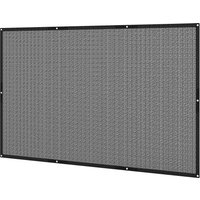 Outsunny Voile d'ombrage rectangulaire 3 x 2 m toile ombrage avec protection UV pour patio jardin terrasse extérieur balcon, noir