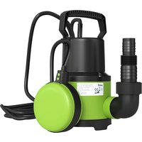 400W Submersible Water Pump Dirty Clean Water 9000L H Electric Sump Pump Float Switch Drain Water Garden Pond Hot Tub Ditches Portable Lightweight