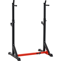 HOMCOM Barbell Rack Squat Dip Stand Weight Lifting Bench Press Home Gym Adjustable Multi-Use Station Fitness Workout Equ Aosom UK