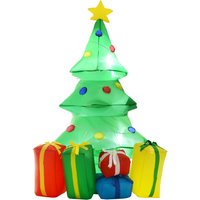 1.5m Inflatable Christmas Tree W LED lights Aosom UK