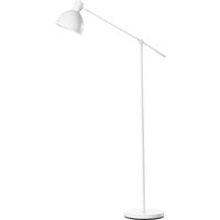 HOMCOM Lampe de sol au design industriel, ajustable en hauteur, interrupteur au pied; 30 cm x 30 cm x 131 cm, Noir