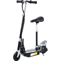 HOMCOM Trottinette électrique 120 W pliable pour enfant de 7 à 12 ans hauteur guidon et selle réglable 10 Km/h max. charge 50 kg noir