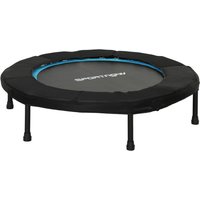SPORTNOW Trampoline de Fitness Ø102 cm Cama Élastica Pliable avec Cadre en Acier Antidérapant Charge 100 kg Bleu