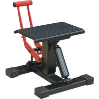 HOMCOM Support universel de moto réglable cric hydraulique Support de motocross Absorbeur de chocs 150kg de charge