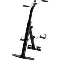 SPORTNOW Cyclette pour la Réadaptation des Jambes et des Bras Pliable, Écran LCD et Guidon Réglable en Hauteur, Noir