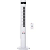 HOMCOM Tornfläkt avec télécommande - Efficace et élégant pour la maison!