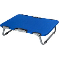 PawHut Brandina pour Chiens de Petite Taille Surélevée et Pliable pour Intérieur et Extérieur, 59x46x15 cm, Bleu