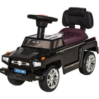 HOMCOM Voiture Jouet Cavalcabile Tout-Terrain pour Enfants, Voiture Enfants avec Phares et Musique, Âge 18-36 Mois, 68x30.5x41.5cm, Noir