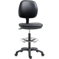 Vinsetto Fauteuil de bureau ergonomique, régalable, avec roulettes, bureau, confort bureau en acier, synthétique noir, vert incl. Aosom France