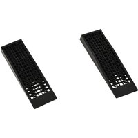 HOMCOM Set of 2 Durable Plastic Curb Ramps with Anti-Slip Surface, 3 Ton Load Capacity for Garage, Workshop, Cars, SUVs, Small Vans Aosom UK