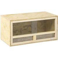 Reptile Terrarium Vivarium Climbing Pet Containers Reptile Habitat w Sliding Doors Breathable Mesh Easy to Install Lizards Aosom UK