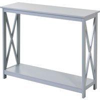 Aosom 21% Discount HOMCOM Grey Console Table with Storage for Hallway or Living Room